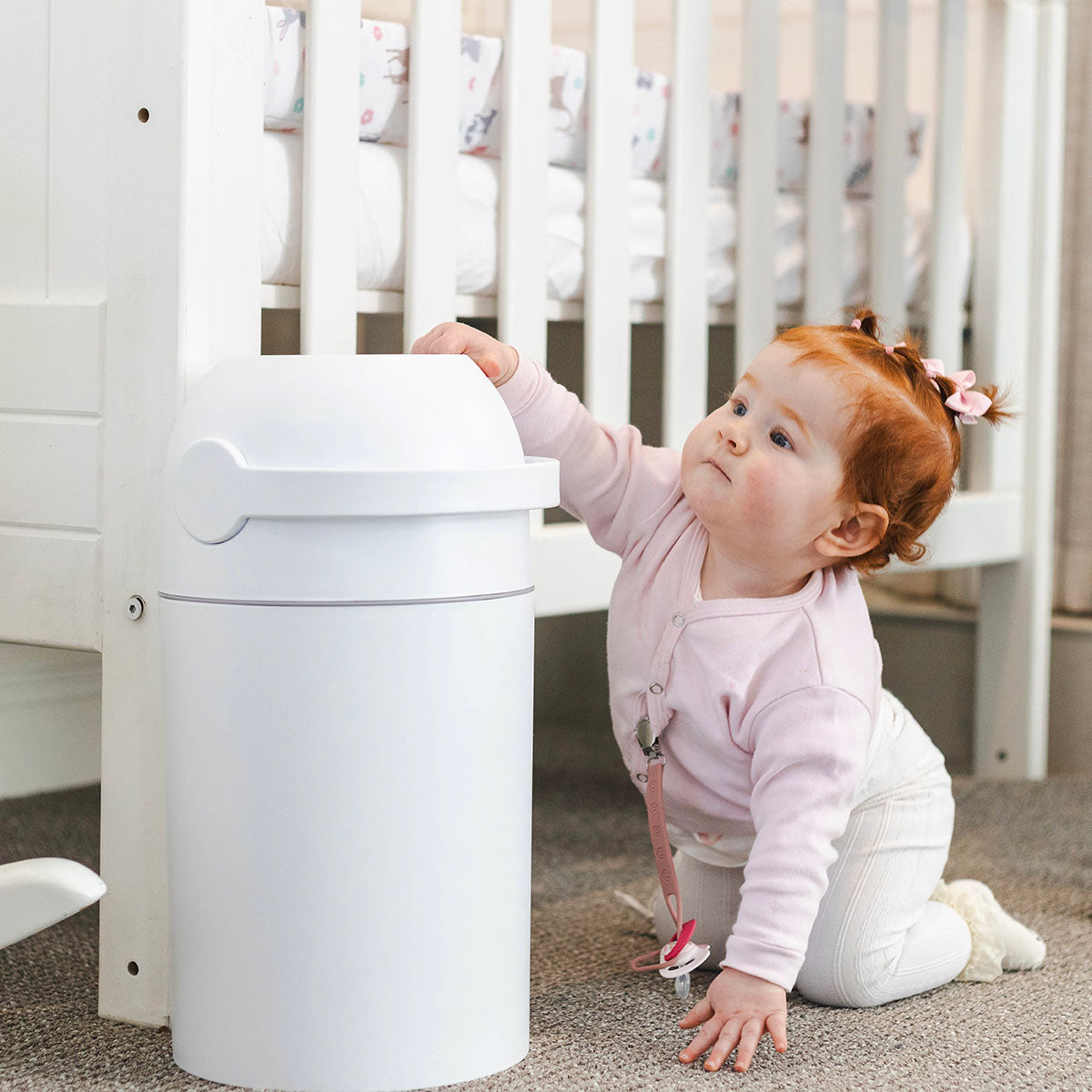 Majestic Nappy Bin - White