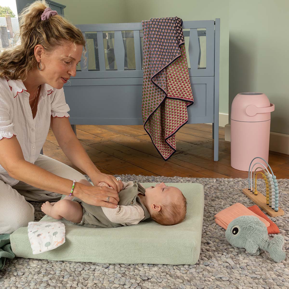 Majestic Nappy Bin - Blush Pink