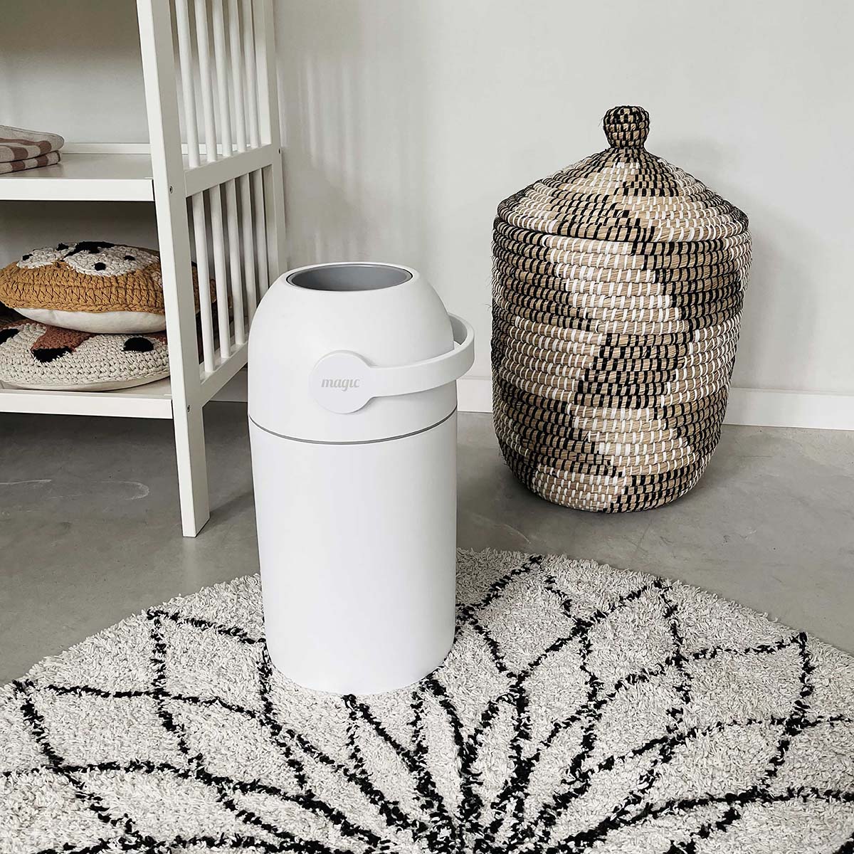 Majestic Nappy Bin - White