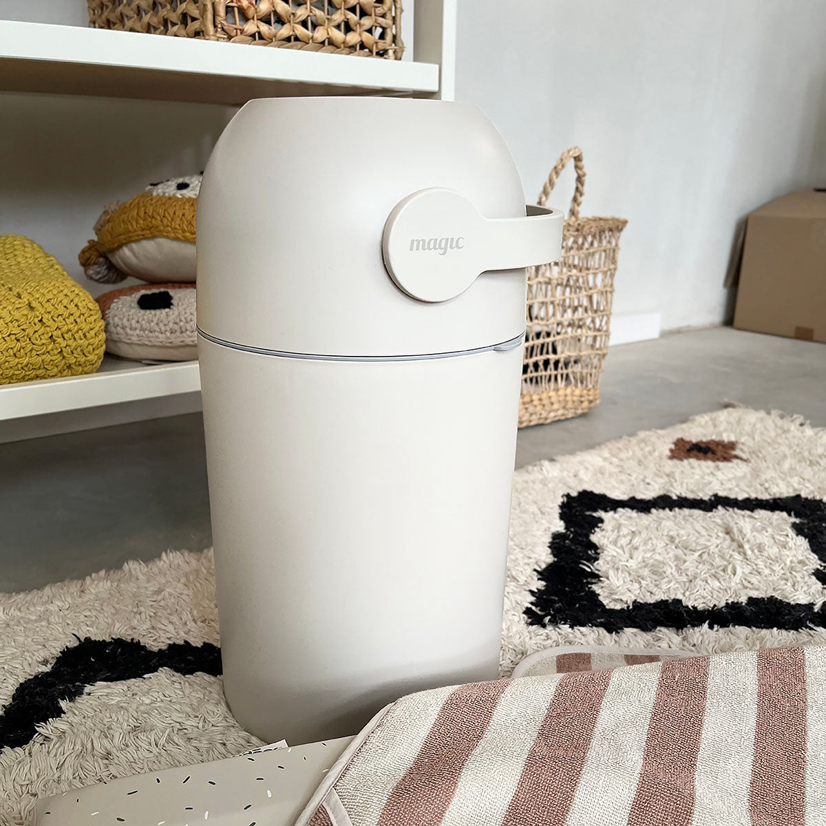 Majestic Nappy Bin - Beige