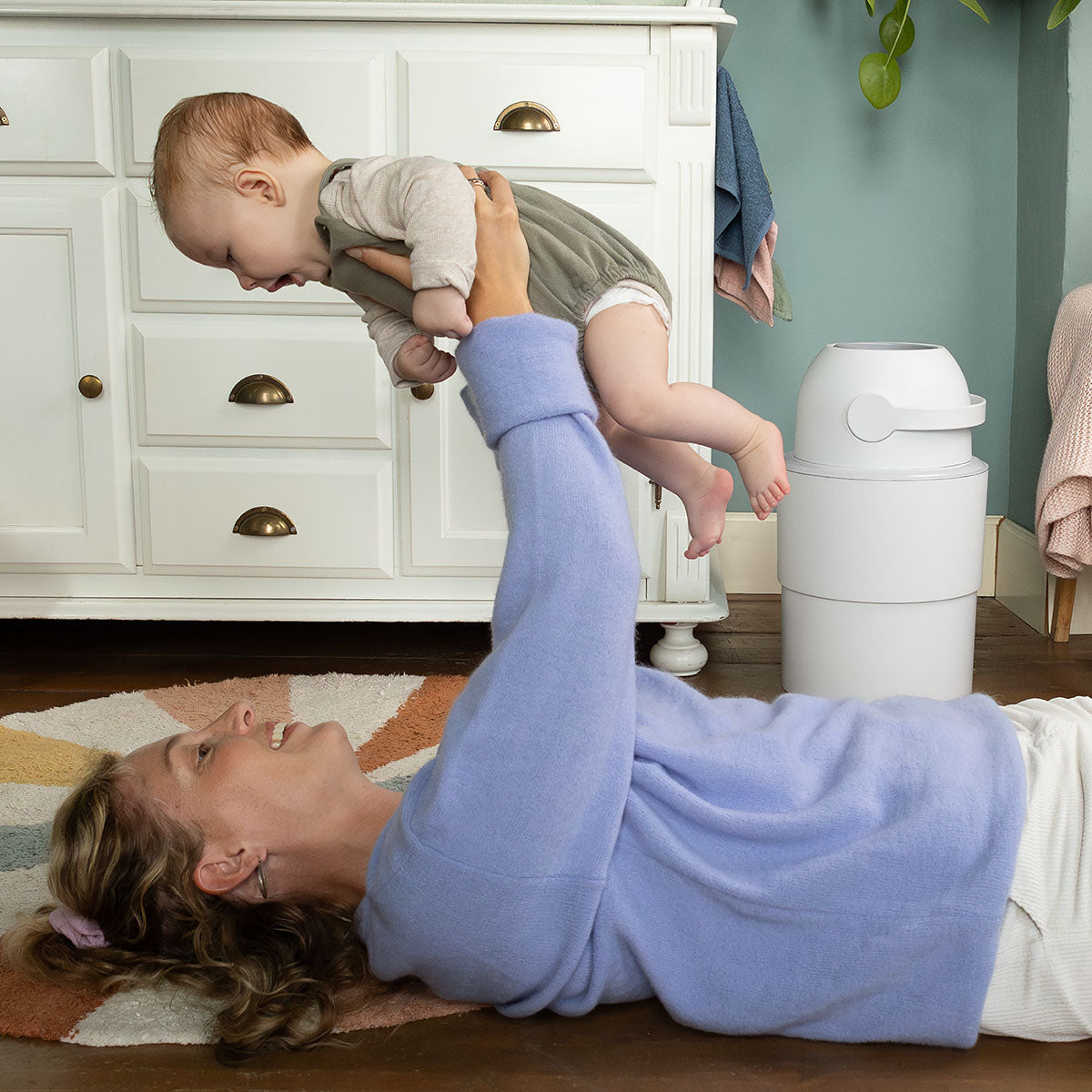 Heka L Nappy Bin - White