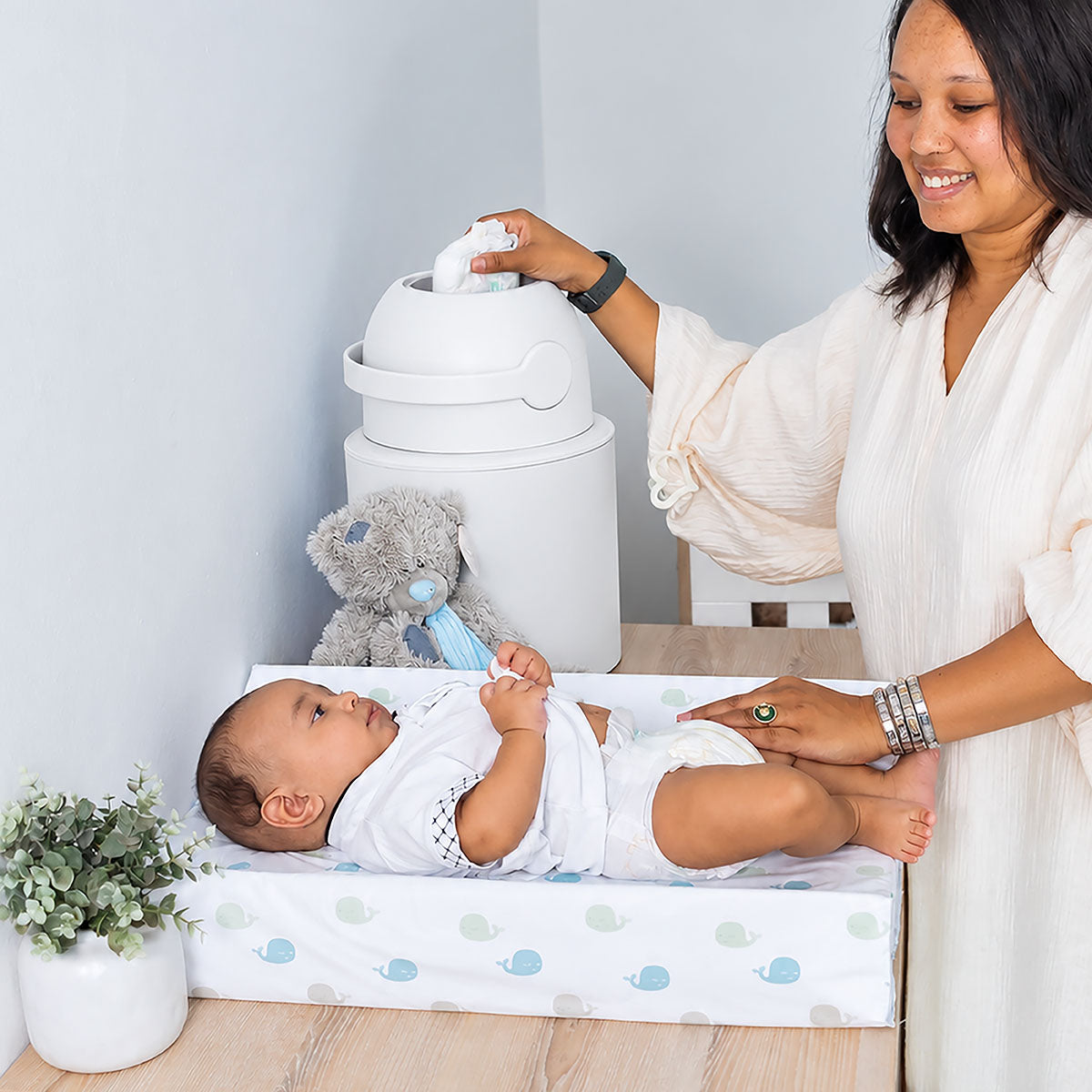 Heka L Nappy Bin - Graphite